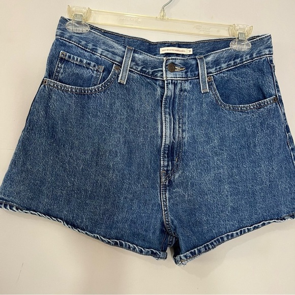 Levi's Premium High Loose Denim Shorts sz 31 Relaxed Fit Americana Summer Beach - Picture 8 of 16